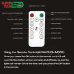 LED Cabinet Light with Motion Sensor and Remote (3000K to 6500K) - Image 8