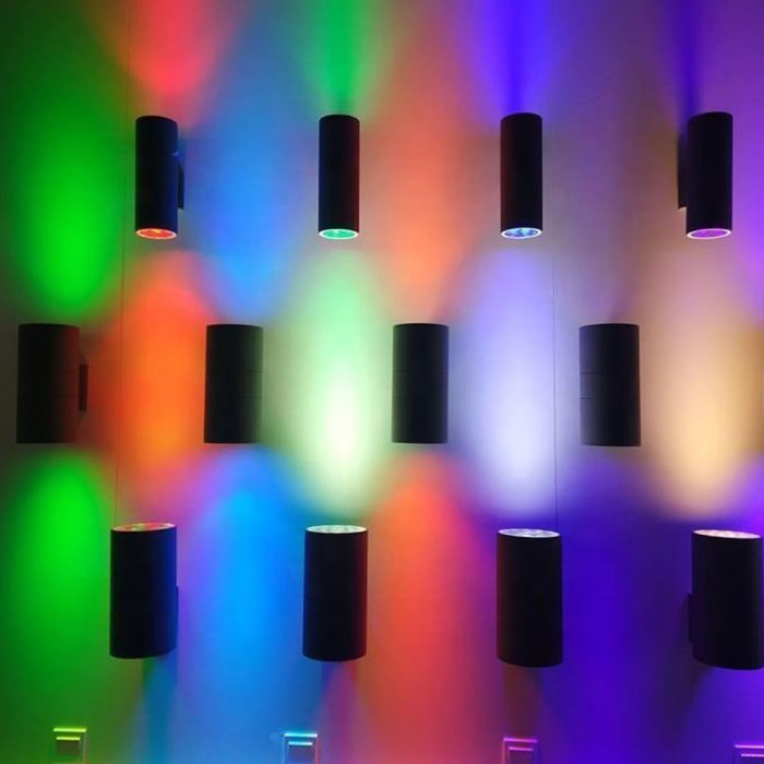 48W 2x24W Up & Down Led Wall Pack Wall Scone Light Red Green Blue ,6000K,3000K ETL Certified - Image 4