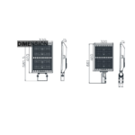 300W LED Flood Light/Area Light/Security Light - FM Mount - 43500 Lumens - 5700K - Image 3