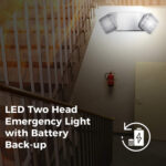 LED Emergency Light – Two Square Heads - Image 3