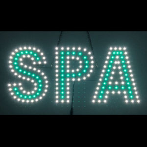 LED Spa Sign