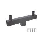 Tenon Adaptor 4" Bullhorns for Square Pole - 2 Light Fixture - Image 2