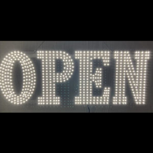 open sign