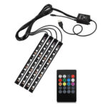 LED Light Strip for Cars Interior, Atmosphere Neon Lamp, 4 Qty, 36 LEDs - Image 2