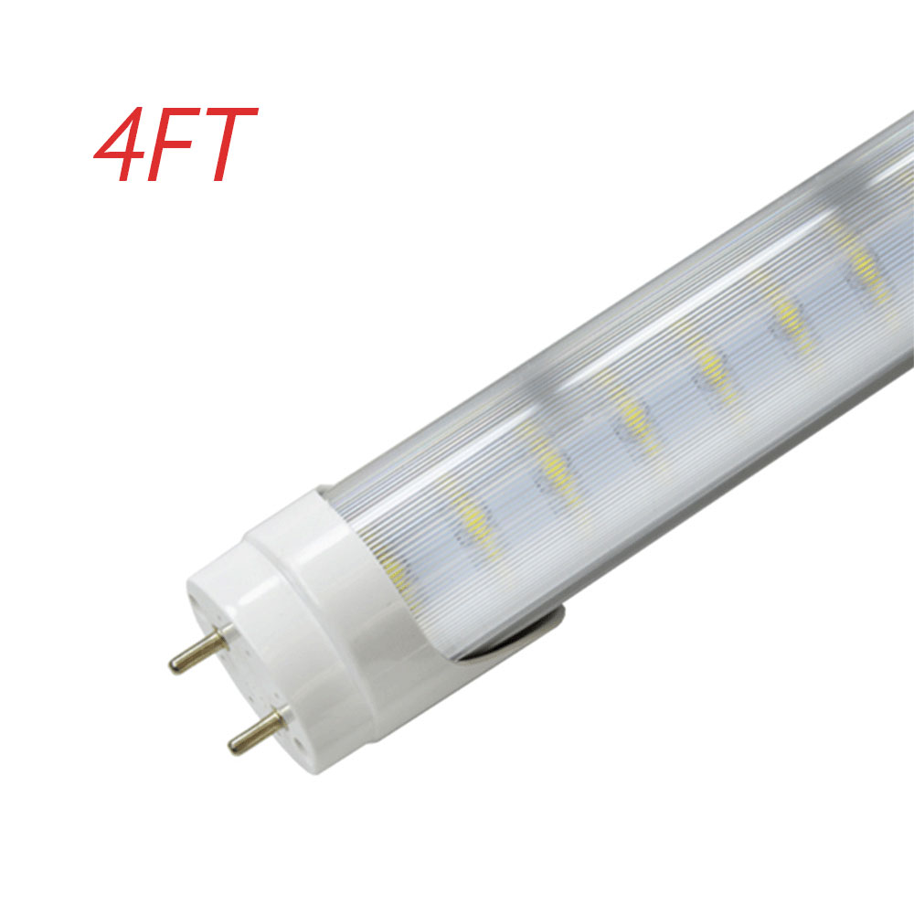 Super_Tech_LEDs_Dual_Pin_G13_Stripe_DoubleRow_Tube_Light_1 18W Type A+B T8 4FT 48" LED Tube Light - Clear/Striped/Frosted Lens - 3000-5300K Plug n' Play - ETL Listed - Image 2