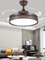 #1962 42″ Modern Black LED Ceiling Fan, Remote Controlled, Retractable Blades, DC 30W Motor, 36W*2 LED, AC 110V - Image 2