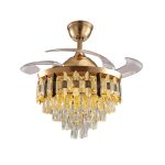 #1952 42″ Smart Modern Ceiling Fan, Remote Control,Reversible BLDC Intelligent DC 30W Motor, 36W*2 LED, AC 110V