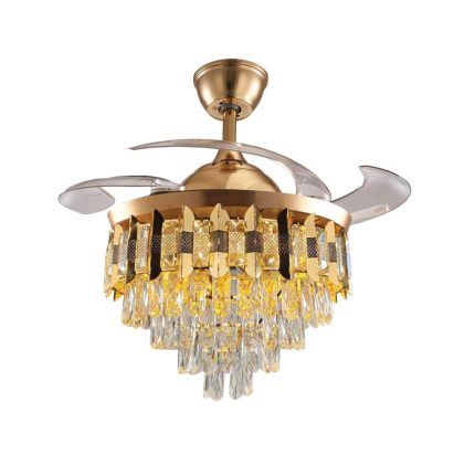 #1952 42″ Smart Modern Ceiling Fan, Remote Control,Reversible BLDC Intelligent DC 30W Motor, 36W*2 LED, AC 110V