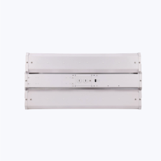 LED linear high bay light fixture for warehouses and commercial buildings