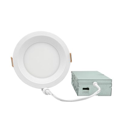 4" 9W LED Round Slim Ultra-thin Downlight, 5CCT Selectable (2700K–5000K), 620-710 Lumens, 0-10V Dimmable, ETL Listed