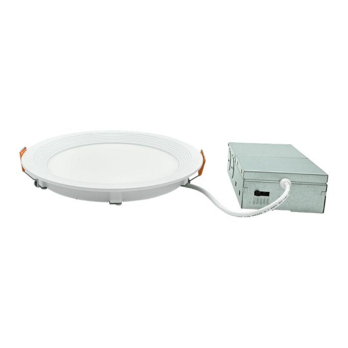 6" 12W LED Round Slim Ultra-thin Downlight, 5CCT Selectable (2700K–5000K), 960-1030 Lumens, 0-10V Dimmable, ETL Listed - Image 2