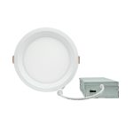 6" 12W LED Round Slim Ultra-thin Downlight, 5CCT Selectable (2700K–5000K), 960-1030 Lumens, 0-10V Dimmable, ETL Listed