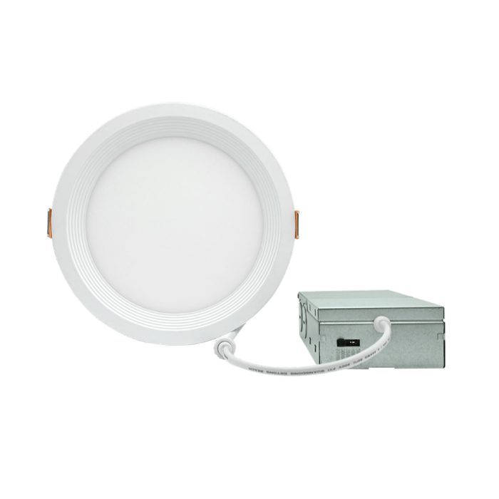 6" 12W LED Round Slim Ultra-thin Downlight, 5CCT Selectable (2700K–5000K), 960-1030 Lumens, 0-10V Dimmable, ETL Listed - Image 1