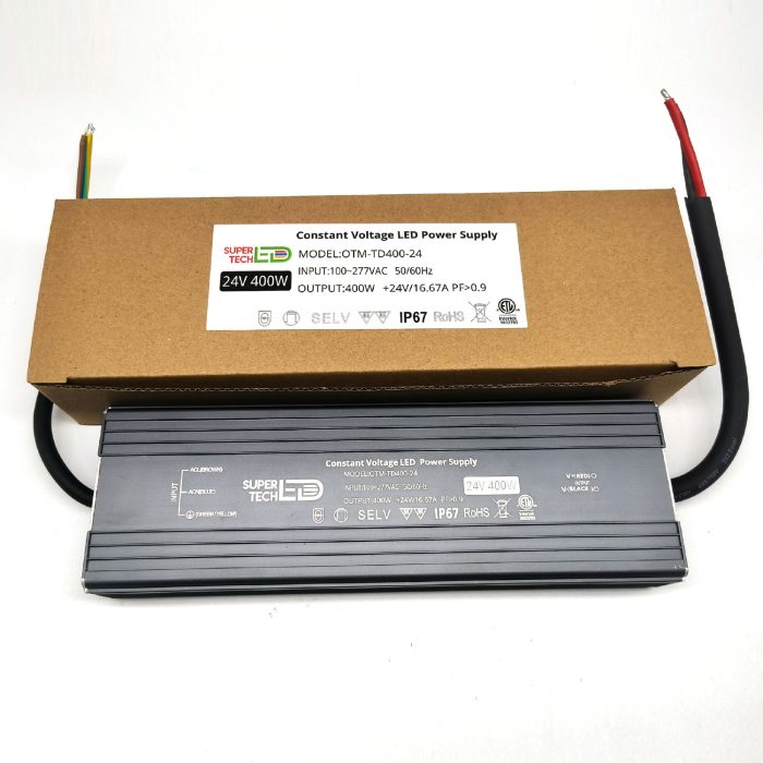 400W LED Outdoor Power Supply | 24V Ultra-Thin, Waterproof, IP67, ETL Certified - Image 3