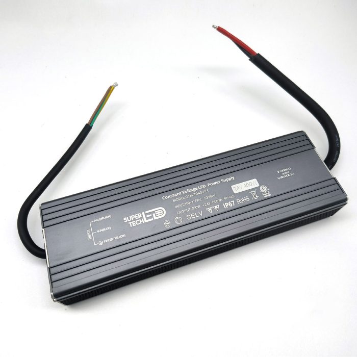400W LED Outdoor Power Supply | 24V Ultra-Thin, Waterproof, IP67, ETL Certified - Image 1