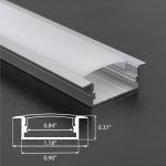 STL-080 Recessed LED Aluminum Channel – T-Profile , Compatible with LED Strips, ROHS Certified - Image 3