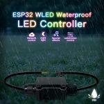 ESP32 WLED Waterproof LED Controller, IP65, DC 5–24V, 10A Max, WiFi Smart Addressable LED Strip Controller - Image 2