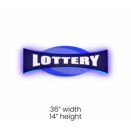 LED Lottery Halo Sign(36” x 14”)– Pre-Order Now