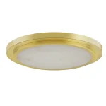 9"/12" Alabaster Flush Mount LED Ceiling Light – Black/Gold Finish | 18W/24W | 5CCT Tunable (2700K-5000K) | Triac Dimmable | ENERGY STAR & ETL Certified - Image 2