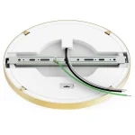 9"/12" Alabaster Flush Mount LED Ceiling Light – Black/Gold Finish | 18W/24W | 5CCT Tunable (2700K-5000K) | Triac Dimmable | ENERGY STAR & ETL Certified - Image 8