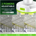 75W/60W/45W LED Fan Corn Light - 11250 Lumens, 5CCT Selectable, 100-277V/277-480V, 360° Beam Angle, E39 Mogul Screw Base - Image 5