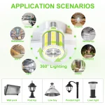 75W/60W/45W LED Fan Corn Light - 11250 Lumens, 5CCT Selectable, 100-277V/277-480V, 360° Beam Angle, E39 Mogul Screw Base - Image 7