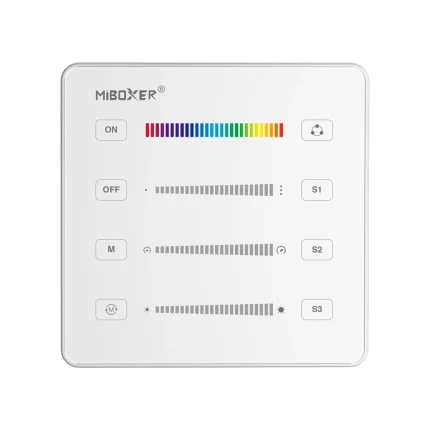 B6 SPI LED Remote Controller – 2.4GHz RF Wireless, SPI Pixel Control, 30m Range, Magnetic Wall Mount, AAA Battery Powered