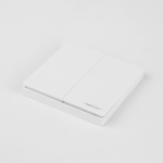 PUSH3-2 2-Gang Wireless Dimming Panel – 2.4GHz RF Push LED Dimmer, CR2032 Battery, 30m Control - Image 2