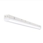 Enhance offices and warehouses with the 80W 8FT LED Strip Light featuring 0-10V dimming, color-selectable lighting, and energy efficiency