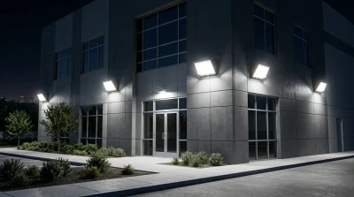 UL DLC certified LED wall pack for commercial outdoor lighting
