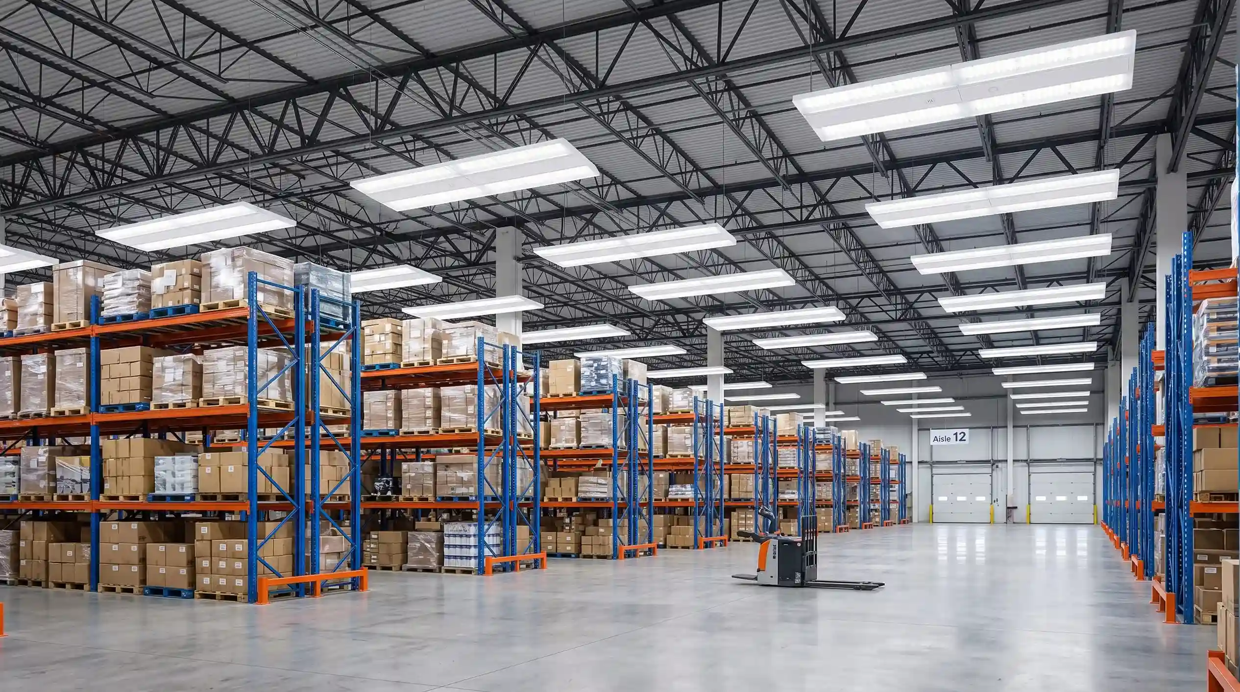 Wholesale LED High Bay lights USA brightening commercial warehouse interior with bright for industrial facilities
