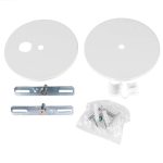 Strip Light Canopy Pendant Kit – Ceiling Pendant Mounting Accessory for LED Architectural Strip Lights, Black/White Finish