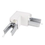 Strip Light L-Shape Splice Kit – 90° Corner Connector for LED Architectural Strip Lights, Black/White Finish
