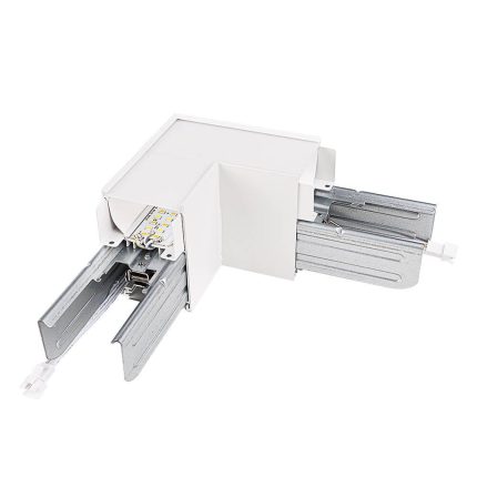 Strip Light L-Shape Splice Kit – 90° Corner Connector for LED Architectural Strip Lights, Black/White Finish