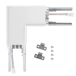 Strip Light L-Shape Splice Kit – 90° Corner Connector for LED Architectural Strip Lights, Black/White Finish - Image 2