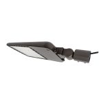 240W LED Shoebox Light – 33,600LM Output, Area & Parking Lot Fixture, Brown/Black Finish-TS-SL0824-240W-H3-XXK